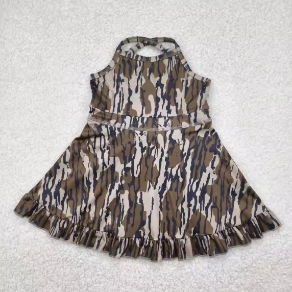 Summer Toddler Athletic Knee Length Dress with inner shorts