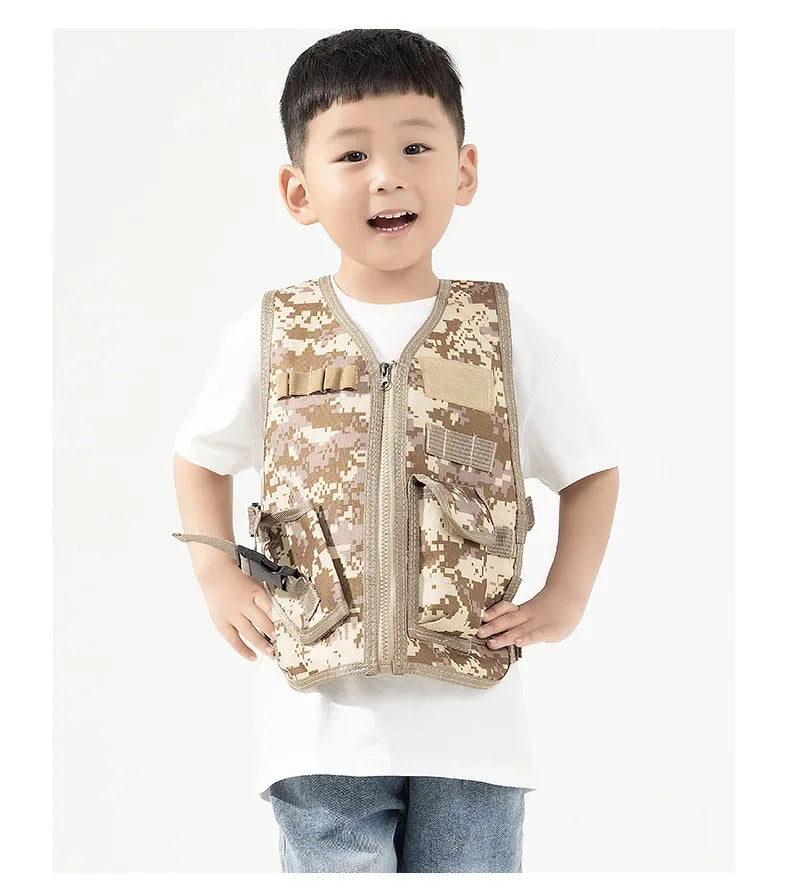 Camouflage Tactical Vest Kid (Style 6)