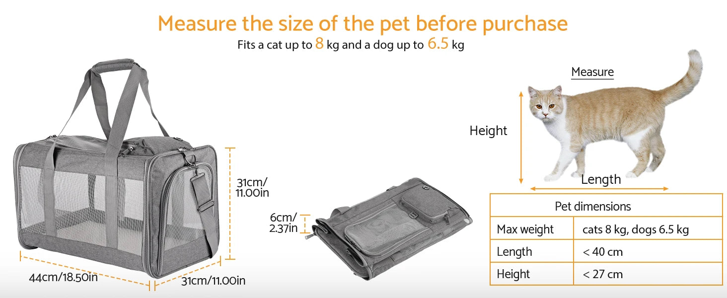 Mesh Design Pet Carrier (Cat & Dog)
