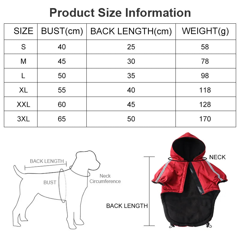 Waterproof Warm Coat Cotton Hooded Jacket