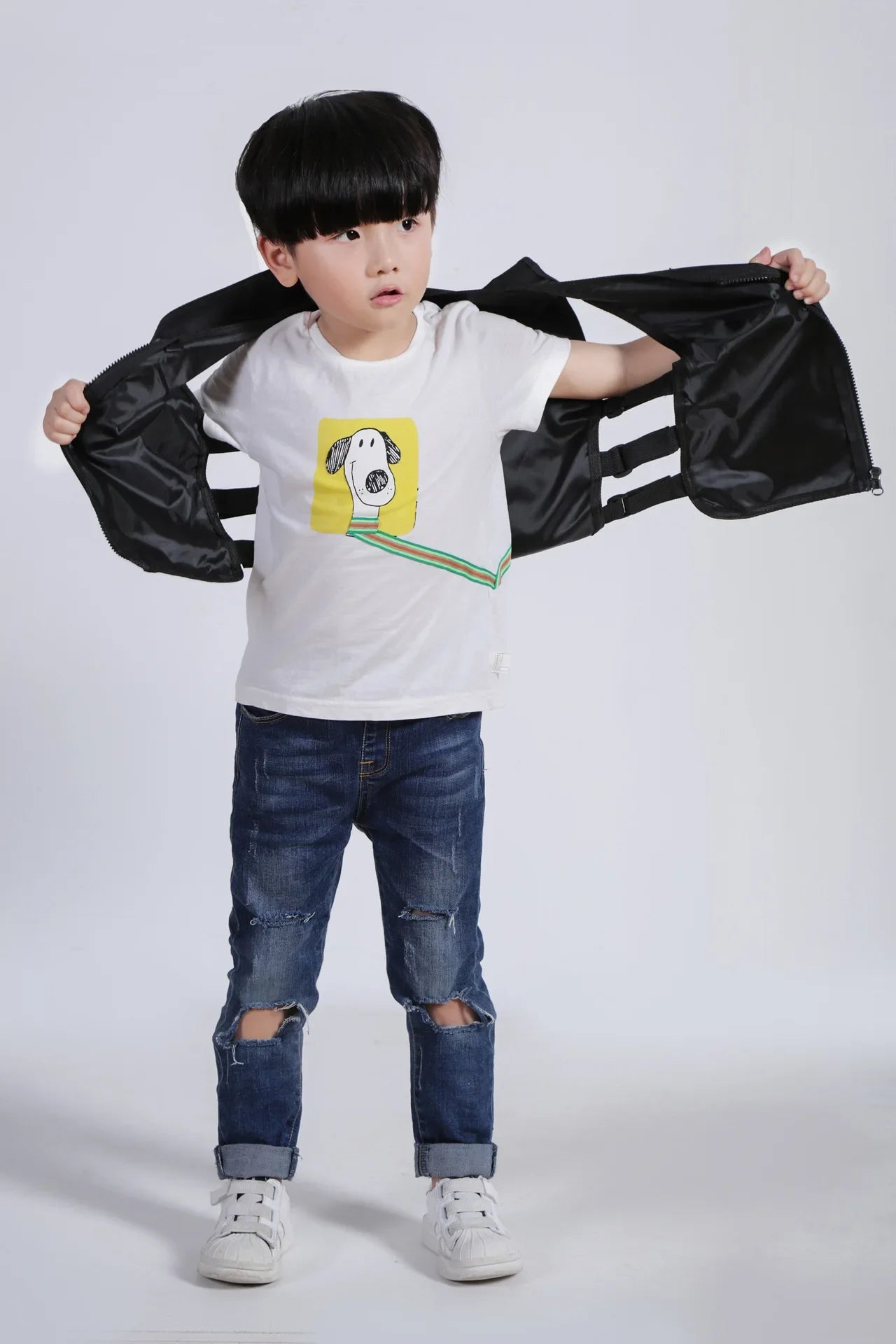 Camouflage Tactical Vest Kid (Black)