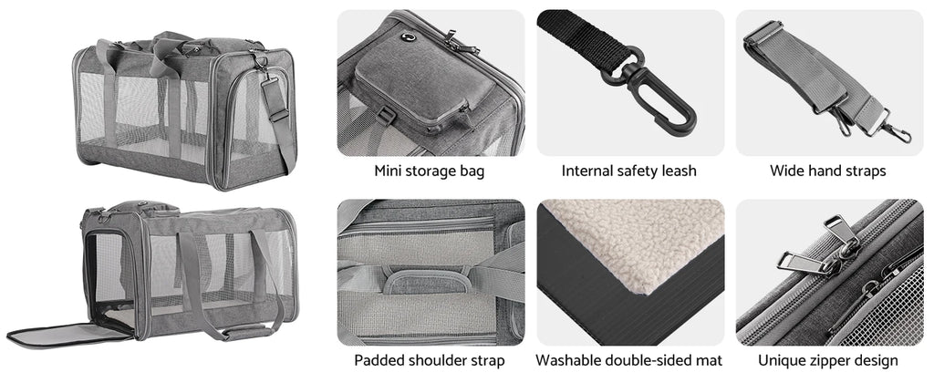 Mesh Design Pet Carrier (Cat & Dog)