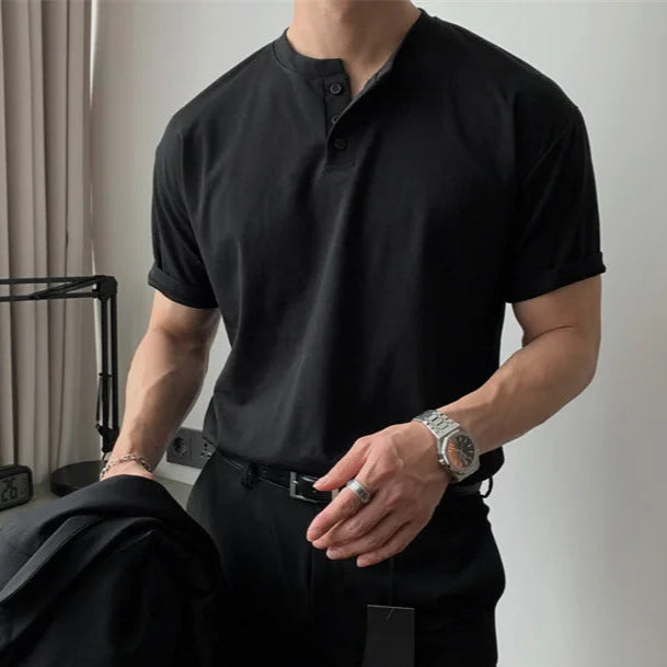 Men’s Casual Henley T-Shirt