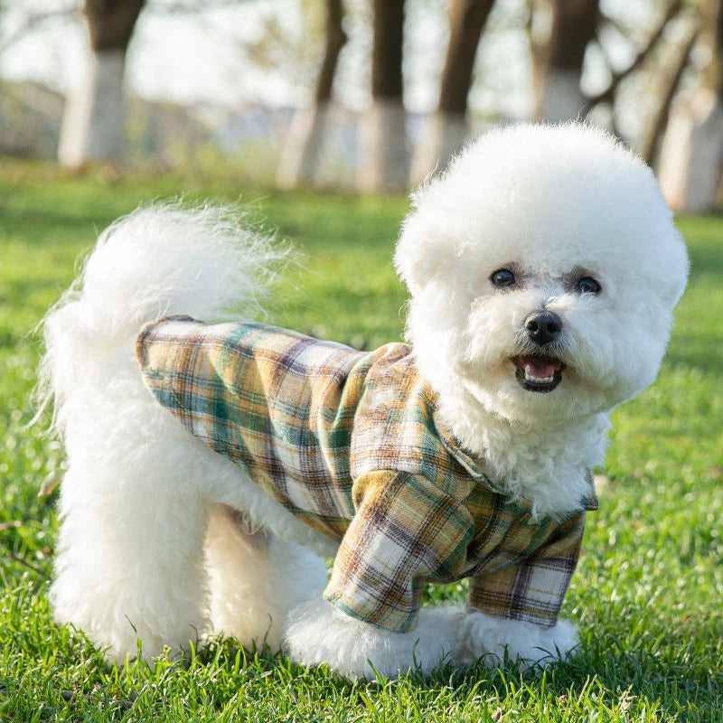 Plaid Dog Vest (Yellow)