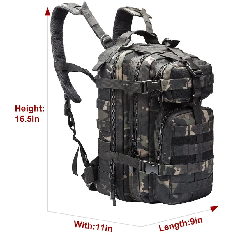 30L Tactical Bag for Hiking Camping Travel