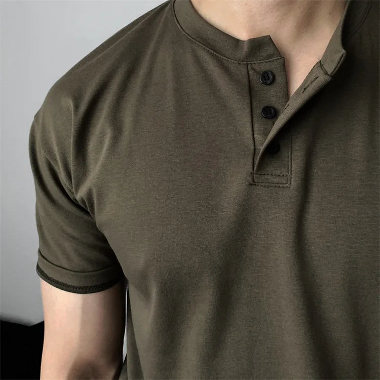Men’s Casual Henley T-Shirt