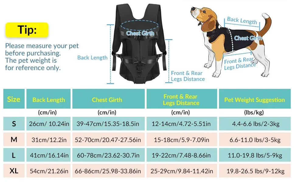 Front Dog Carrier Backpacks