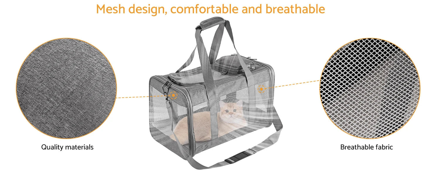 Mesh Design Pet Carrier (Cat & Dog)