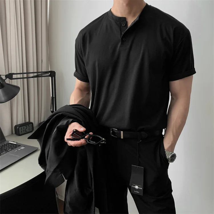 Men’s Casual Henley T-Shirt