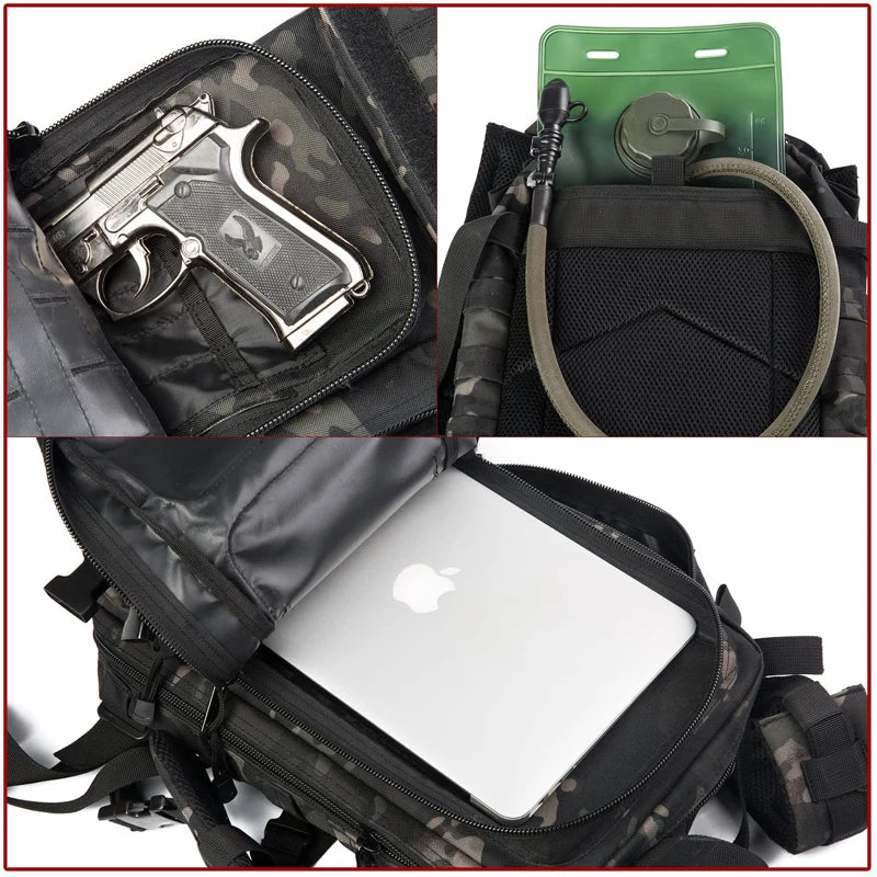 30L Tactical Bag for Hiking Camping Travel