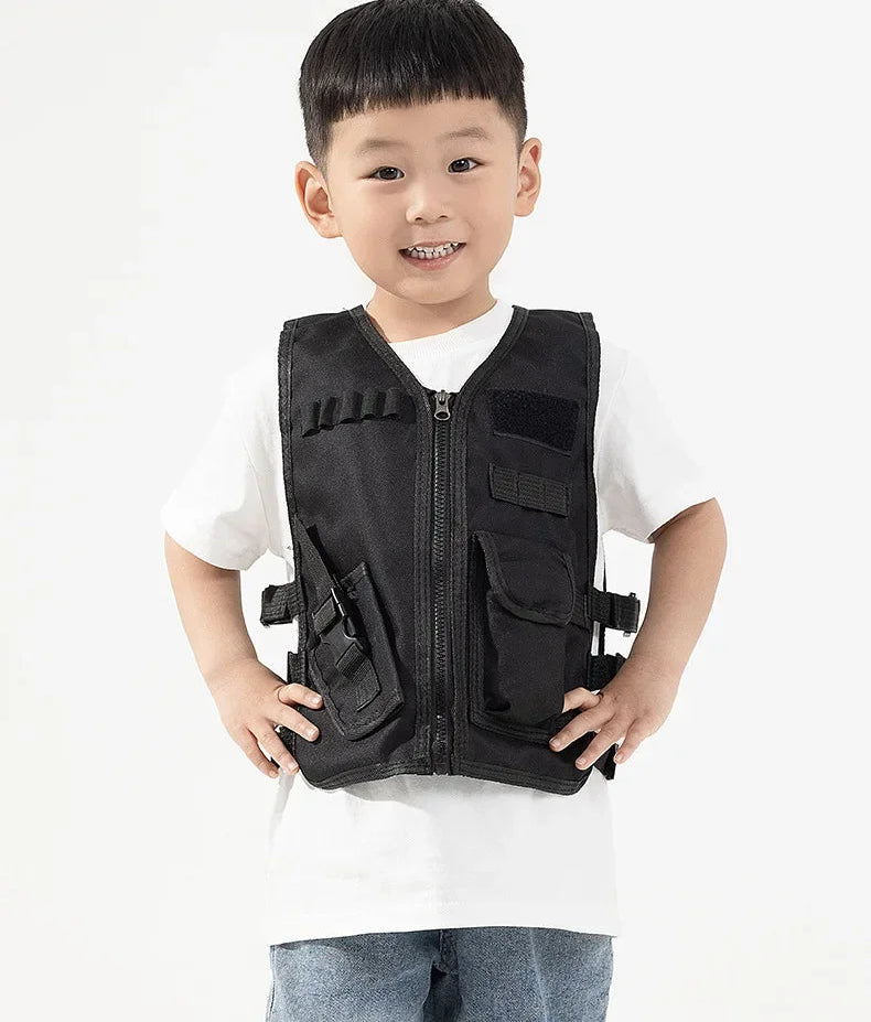Camouflage Tactical Vest Kid (Black)