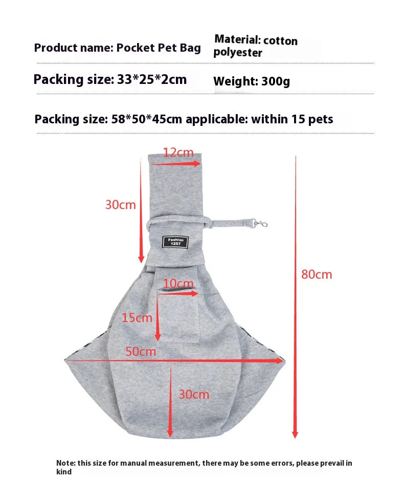 Crossbody Pet Carrier Bag